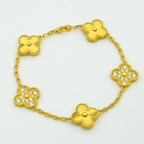 [⭐JeweliWhal] مجموعة سوار CLOVER 5 MOTIF LASER