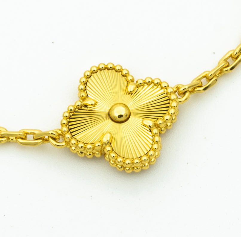 [⭐JeweliWhal] مجموعة سوار CLOVER 5 MOTIF LASER