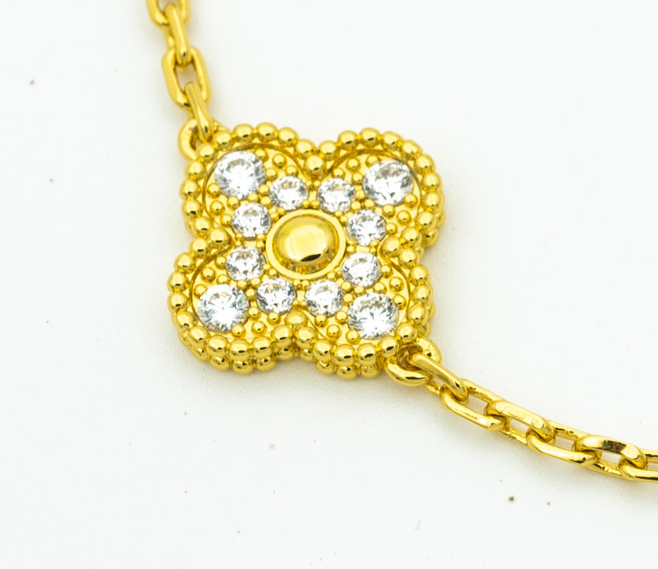 [⭐JeweliWhal] مجموعة سوار CLOVER 5 MOTIF LASER