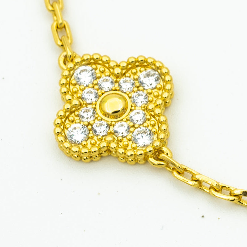 [⭐JeweliWhal] مجموعة سوار CLOVER 5 MOTIF LASER