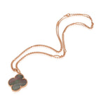 [⭐JeweliWhal]CLOVER 25MM GOLD DARK MOP BIG CLOVER NECKLACE