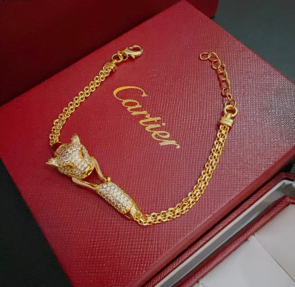 [⭐JeweliWhal Jewelry] パンテールブレスレット ダイヤモンド