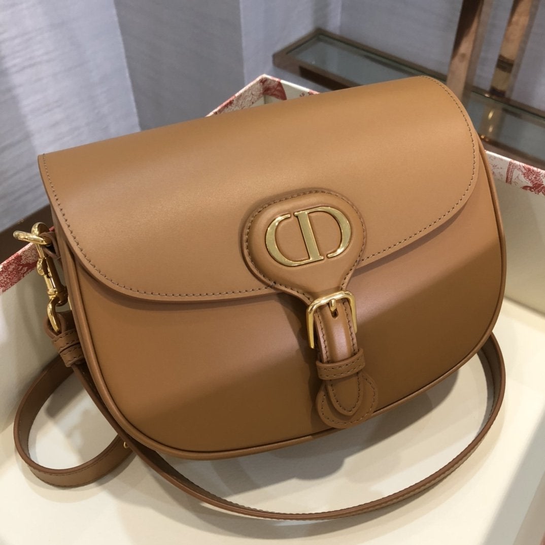 ラージ ボビーバッグ 27cm コニャックカラー カーフスキン