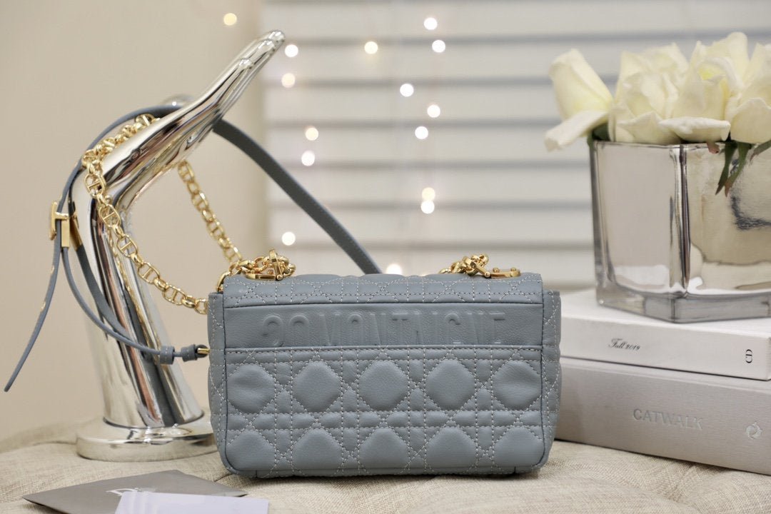 スモール カロ バッグ グレー サプル カナージュ カーフスキン