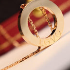 [⭐JeweliWhal]LOVE NECKLACE ADJUSTABLE ROSE GOLD