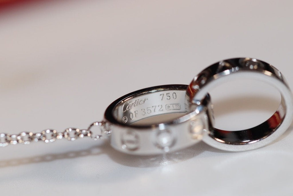 [⭐JeweliWhal]ラブネックレス ピンクゴールド＆シルバー