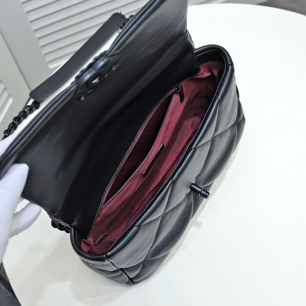 19 フラップバッグ 26cm オールブラック