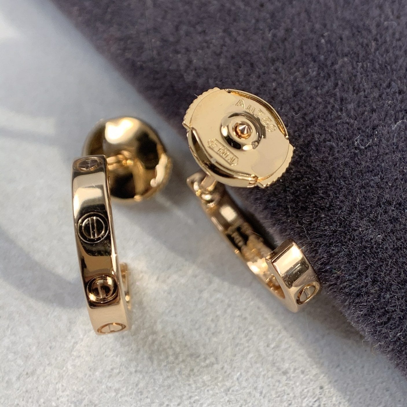 [⭐JeweliWhal]ラブイヤリング 2.65mm ピンクゴールド