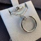 [⭐JeweliWhal]JUSTE NECKLACE SILVER DIAMONDS