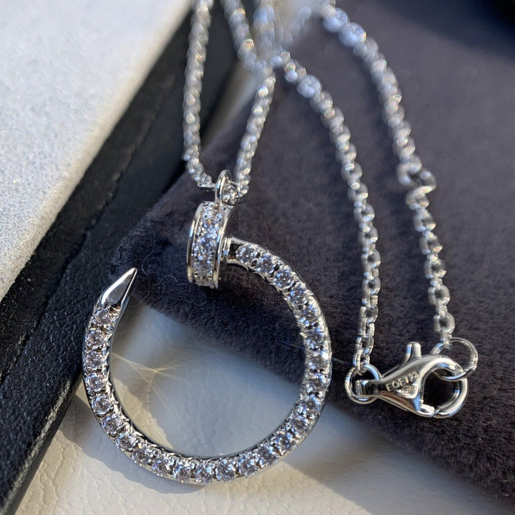 [⭐JeweliWhal]JUSTE NECKLACE SILVER DIAMONDS