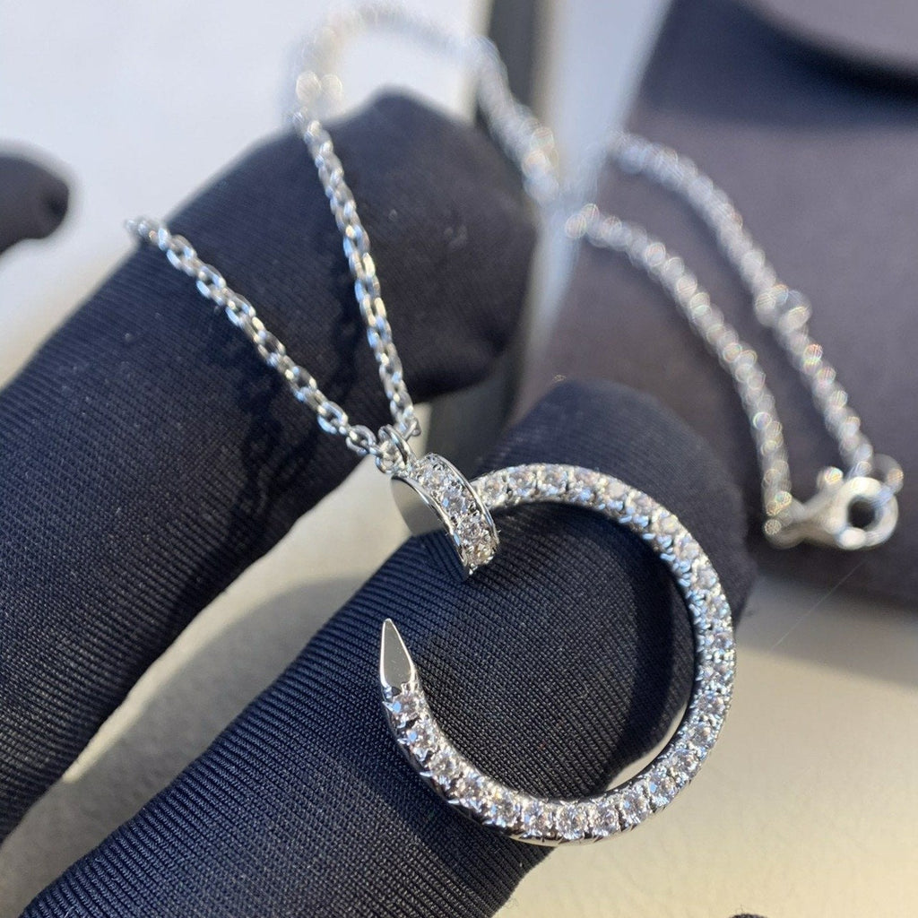 [⭐JeweliWhal]JUSTE NECKLACE SILVER DIAMONDS