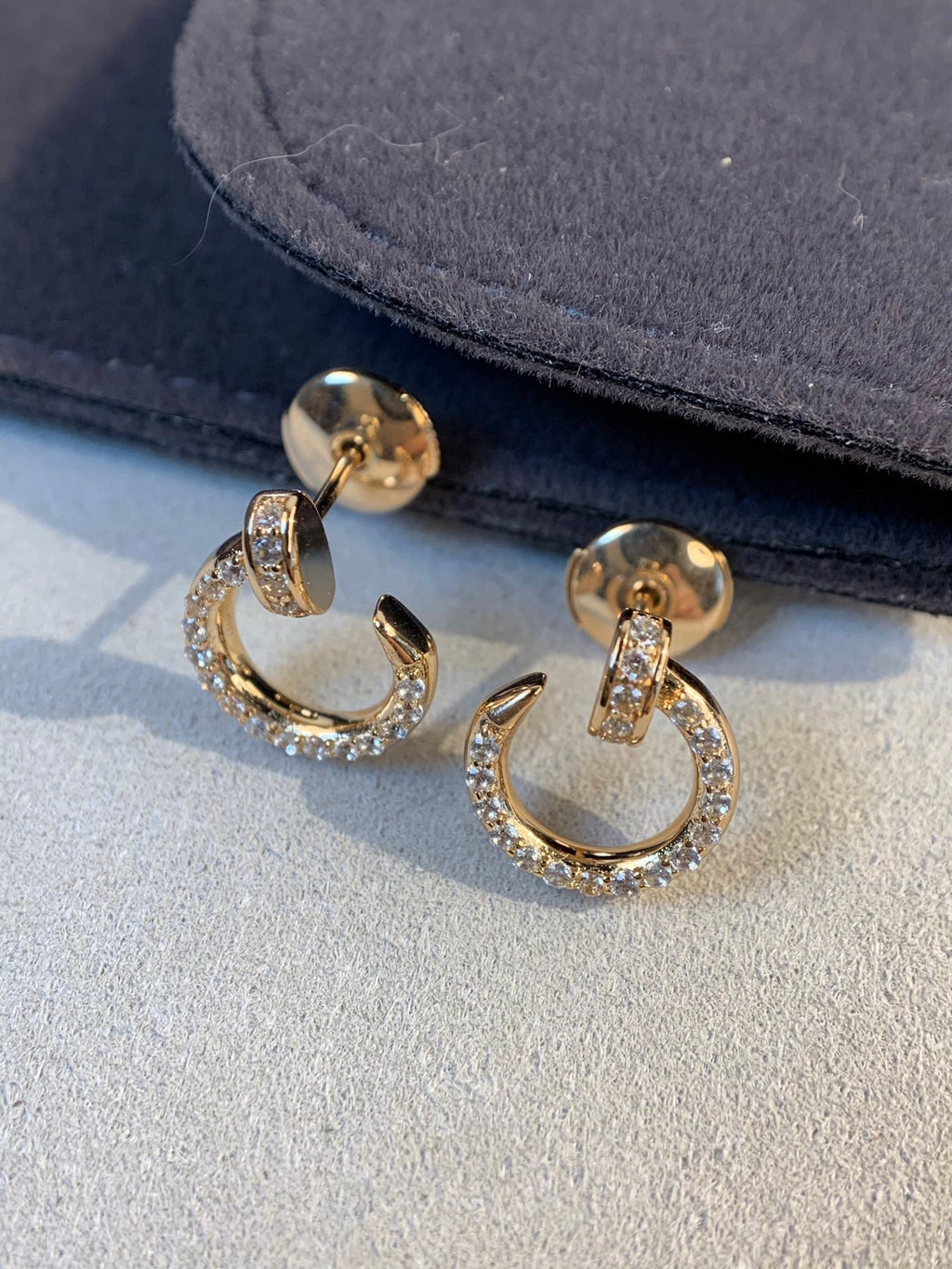 [⭐JeweliWhal]JUSTE EARRINGS GOLD DIAMONDS