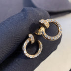 [⭐JeweliWhal]JUSTE EARRINGS GOLD DIAMONDS