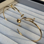 [⭐JeweliWhal]JUSTE EARRINGS GOLD DIAMONDS 1.8MM