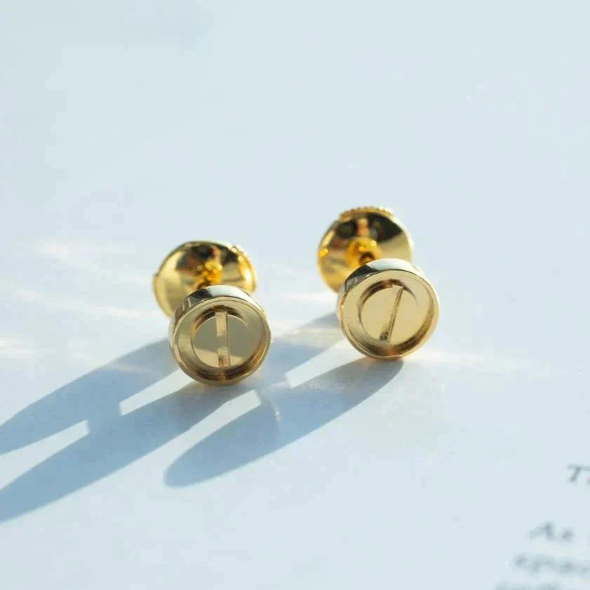 [⭐JeweliWhal]LOVE EARRINGS GOLD 10MM