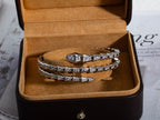 [⭐JeweliWhal]SERPENTI BRACELET SILVER DIAMOND DOUBLE ROW