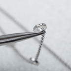 [⭐JeweliWhal]パレンテシネックレス シルバー ダイヤモンド