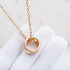 [⭐JeweliWhal]PARENTESI NECKLACE PINK GOLD DIAMOND