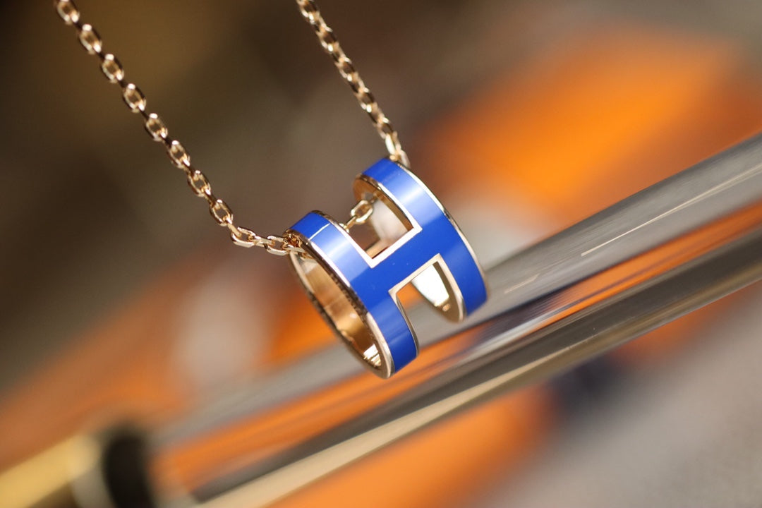 [⭐JeweliWhal]ポップHペンダント ピンクゴールド