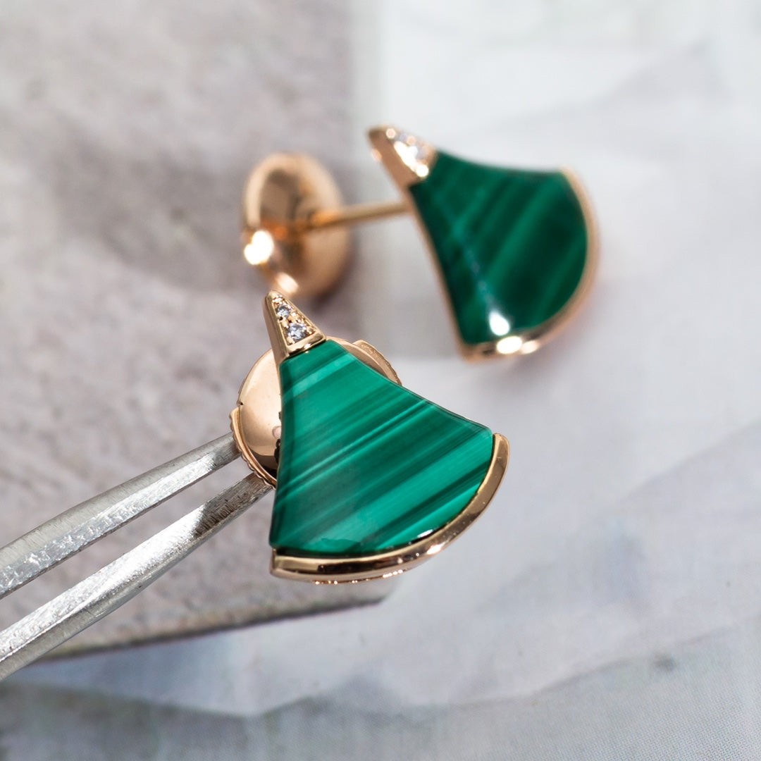 [⭐JeweliWhal]DIVAS DREAM EARRINGS PINK GOLD