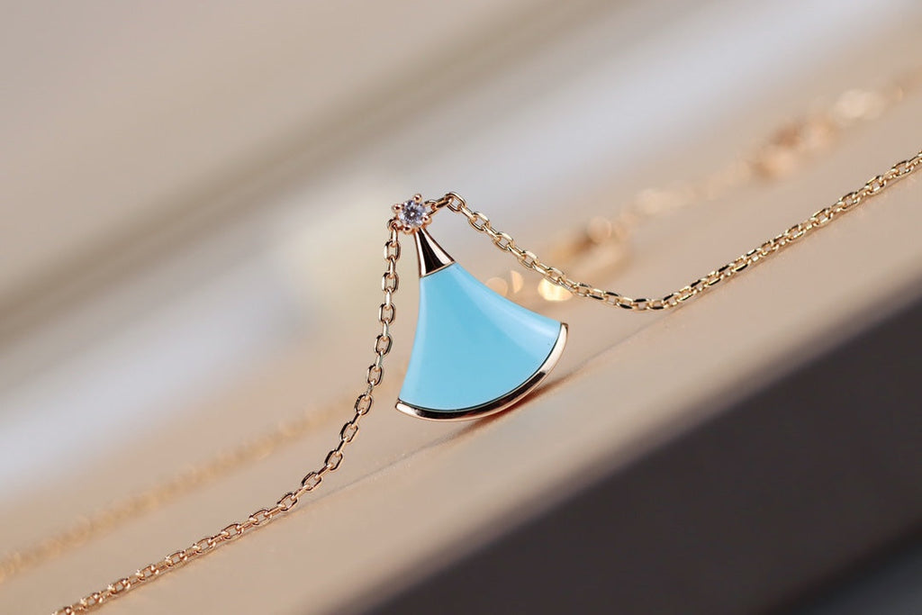 [⭐JeweliWhal]DREAM NECKLACE TURQUOISE PINK GOLD