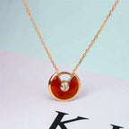 [⭐JeweliWhal]AMULETTE GOLD CARNELIAN ONYX NECKLACE