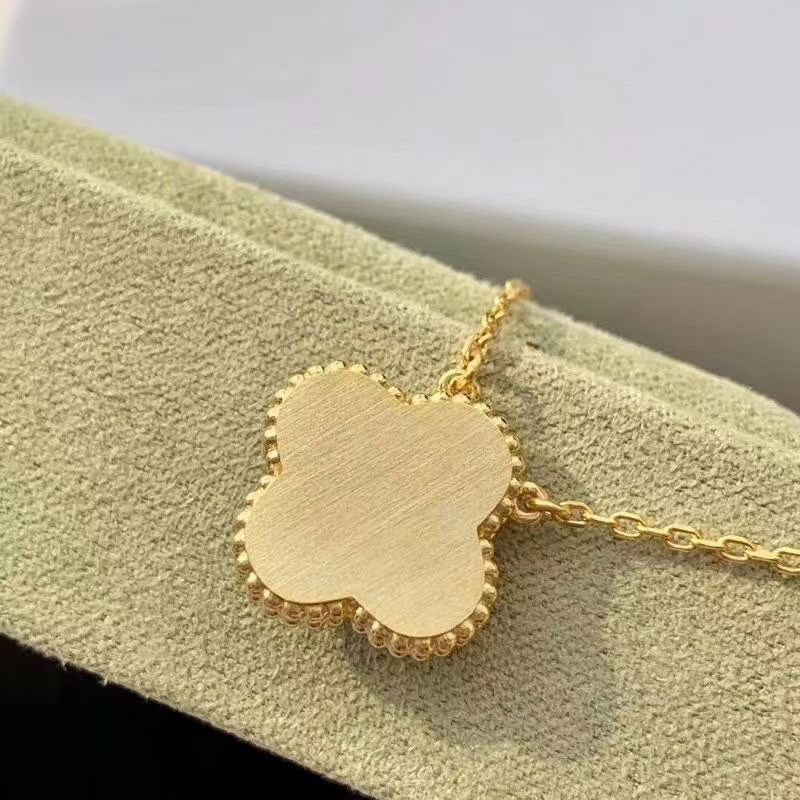 [⭐JeweliWhal]CLOVER 15MM DIAMOND TURQUOISE NECKLACE