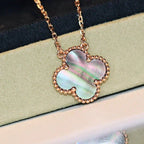 [⭐JeweliWhal]CLOVER 15MM  GRAY MOTHER OF PEARL NECKLACE