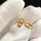 [⭐JeweliWhal]CHAINE SMALL EARRINGS GOLD AND SILVER