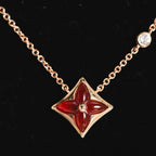 [⭐JeweliWhal]STAR NECKLACE PINK GOLD 1 DIAMOND