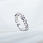 [⭐JeweliWhal]SERPENTI RING SILVER DIAMOND PAVED 3MM
