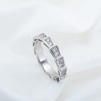 [⭐JeweliWhal]SERPENTI RING SILVER DIAMOND PAVED 3MM