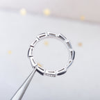 [⭐JeweliWhal]SERPENTI RING SILVER DIAMOND BLACK MOP 3MM