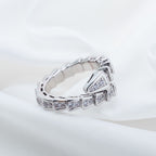 [⭐JeweliWhal]خاتم SERPENTI فضة مرصع بالماس 4MM
