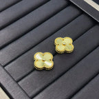 [⭐JeweliWhal]CLOVER MINI 9.5MM LASER EARRINGS