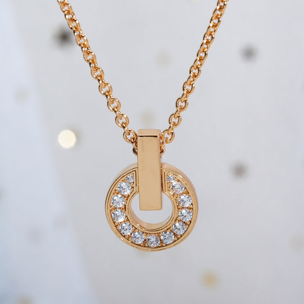 [⭐JeweliWhal]GARI NECKLACE PINK GOLD DIAMOND