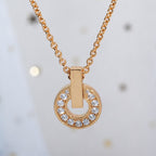 [⭐JeweliWhal]GARI NECKLACE PINK GOLD DIAMOND