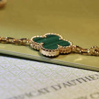 [⭐JeweliWhal] مجموعة سوار CLOVER 5 MOTIF MALACHITE