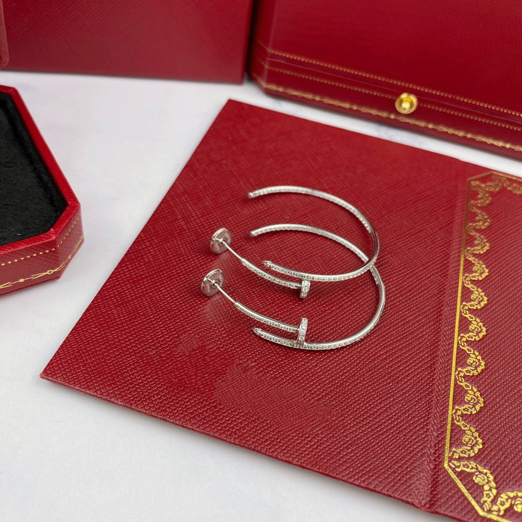 [⭐JeweliWhal]JUSTE EARRINGS FULL DIAMONDS 1.8MM