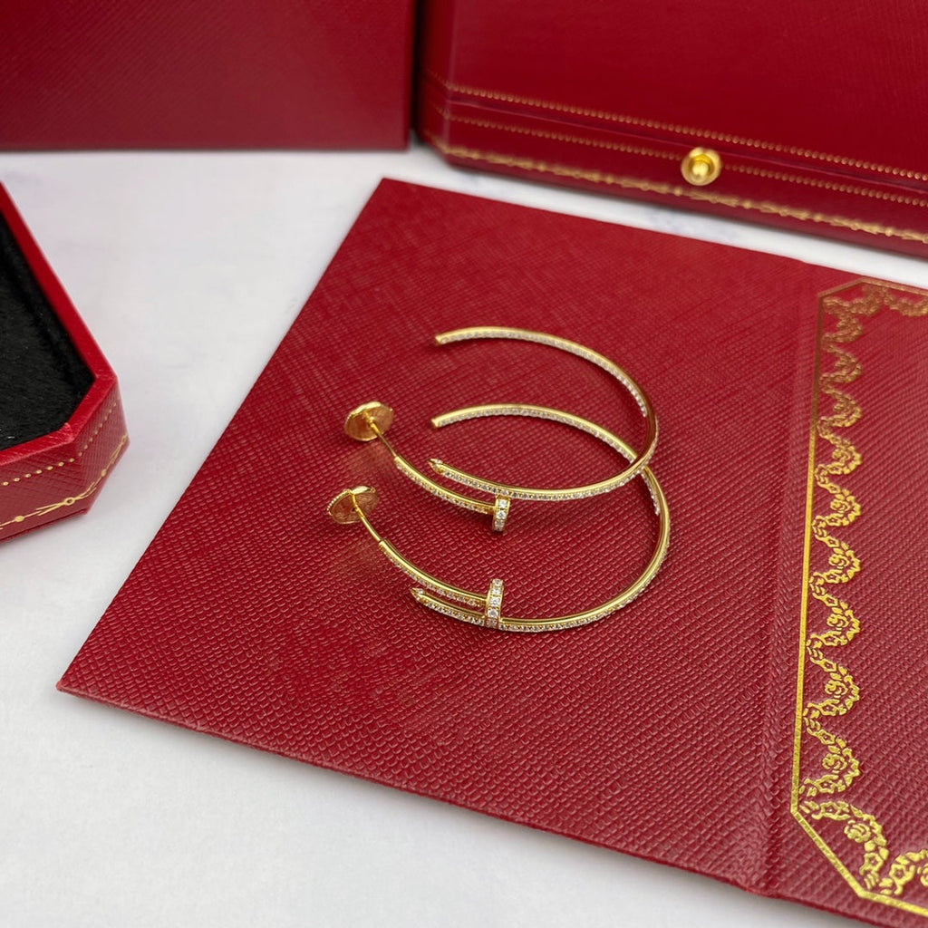 [⭐JeweliWhal]JUSTE EARRINGS FULL DIAMONDS 1.8MM