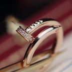 [⭐JeweliWhal]JUSTE RING 2.65MM ذهب وردي ماس