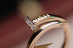 [⭐JeweliWhal]JUSTE RING 2.65MM ذهب وردي ماس