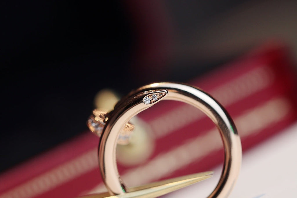 [⭐JeweliWhal]JUSTE RING 2.65MM ذهب وردي ماس