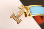[⭐JeweliWhal]سوار H CLOUD أزرق ذهبي ألماس