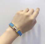 [⭐JeweliWhal]سوار H CLOUD أزرق ذهبي ألماس