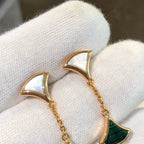[⭐JeweliWhal]DREAM EARRINGS 3 MOTIFS MALACHITE MOP PINK GOLD