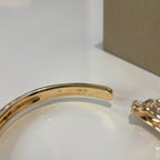 [⭐JeweliWhal]PANTHERE GOLD DIAMOND OPEN BRACELET