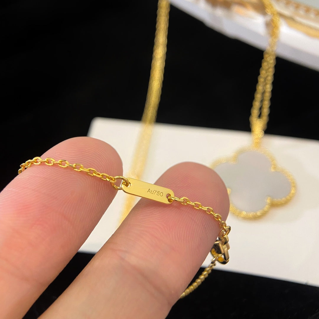 [⭐JeweliWhal]クローバー 25mm モップ ラージペンダントネックレス