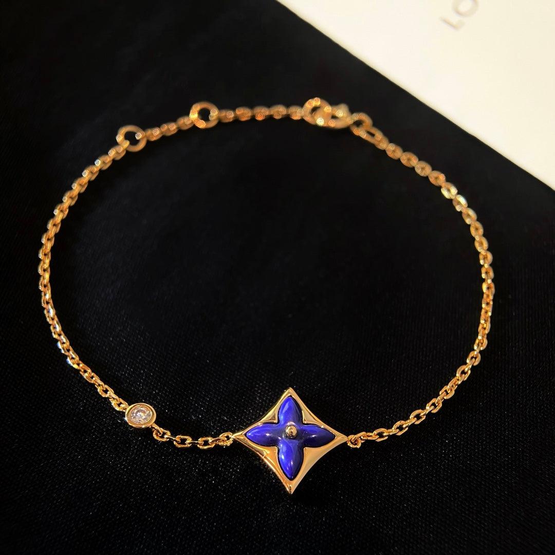 [⭐JeweliWhal]COLOR STAR PINK GOLD DIAMOND BRACELET