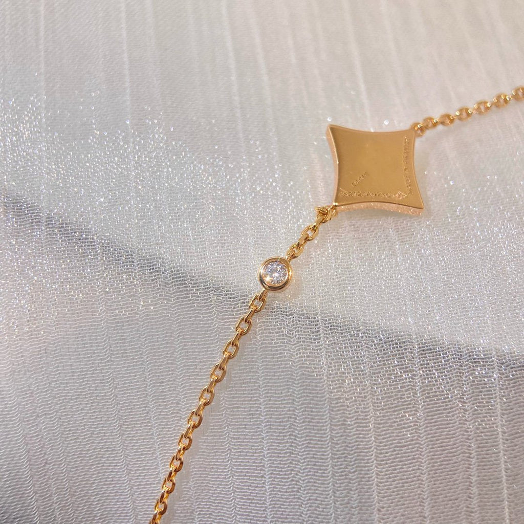 [⭐JeweliWhal]COLOR STAR PINK GOLD DIAMOND BRACELET